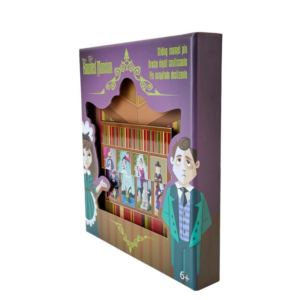 Loungefly Disney Haunted Mansion Sliding Portraits 3 Inch Pin - Picture 2 of 7